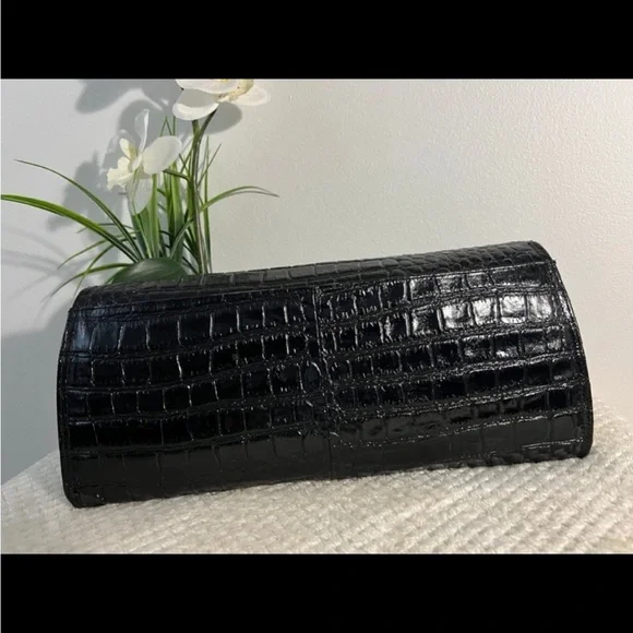 🩷 Vintage MUSKA MILANO of Italy, Genuine Leather clutch💚🩷💚 - Picture 3 of 11